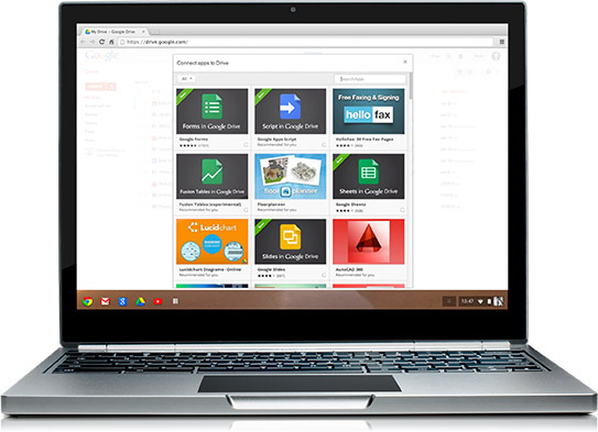 Over 100 Google Drive apps available